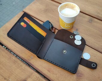 Custom wallet, Slim wallet, 3rd anniversary gift, Leather women's wallet, Leather wallet women, Womens small leather wallet, Card wallet