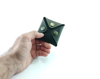 Monedero de cuero, marrón, monedero pequeño, monedero pequeño, monedero marrón, monedero de cuero, monedero, monedero, monedero de cuero genuino
