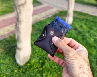 Elegant Leather Condom Holder, Discreet Travel Case, Protection Organizer,  Carry Pouch, Portable Storage, Couples Gift