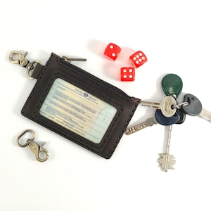 Porte-cartes de visite, porte-clés porte-cartes, porte-clés porte-clés, porte-clés en cuir, porte-clés personnalisé, porte-clés portefeuille, porte-clés