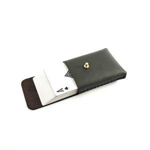 Custodia per carte da gioco, custodia da viaggio per carte da gioco, custodia per carte da poker, custodia in pelle per carte da gioco, custodia per carte da gioco personalizzata
