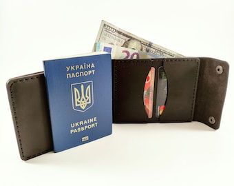 Leather Passport Wallet,Passport Holder, Passport Case, Personalize Passport Cover,Leather Wallet, Wallet Travel Gift