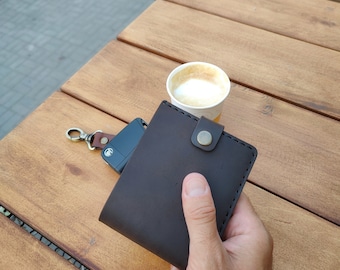 Bifold Wallet, Handmade Wallet for Men, Mens birthday gift, Monogram wallet, Personalized Leather Wallet