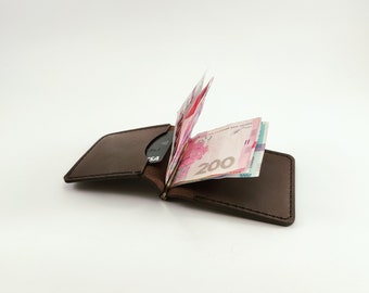 Mens Money Clip, Money Clip, Wallets for men, Leather wallet mens, Personalized Money Clip, Leather Money Clip, Engraved Money Clip