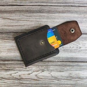 Portafoglio da uomo in vera pelle con monogramma inciso personalizzato, regalo per sposo, testimone di nozze, regalo per la festa del papà