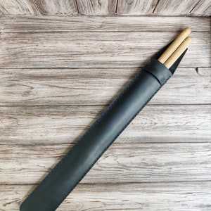 Personalized leather drumstick holder, gift for drummer, Gift for musician, leather drumstick bag, Drumstick Sleeve, Drum Accessories