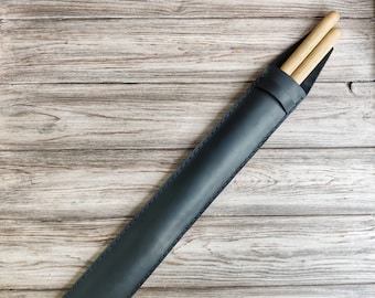 Drumstick holder, Drum stick bag, Drum stick holder, Leather drumstick bag, Personalized drumstick bag, Gift for drummer, Gift for musician