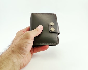Compact Key Holder Wallet Pouch Leather key case Key organizer Key wallet Leather key organizer Wallet key holder Leather key holder