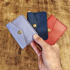Billetera de cuero para efectivo, Billetera larga para efectivo, Billetera tipo sobre para efectivo, Folio para efectivo, Funda pequeña para efectivo, Sobre de cuero para dinero, Funda de cuero para dinero