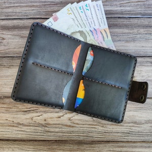 Leather Wallet,Boyfriend Gift For Men,Gift for Dad, Anniversary Gift for Him,Personalized Wallet,Mens Wallet,Engraved Wallet,Custom Wallet