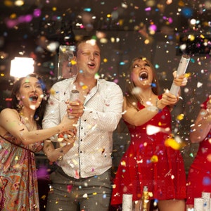 Veelkleurige confettipoppers | Confettikanon feestpoppers Confetti-shooter voor verjaardag evenementen | Bulkstreamer-launcher