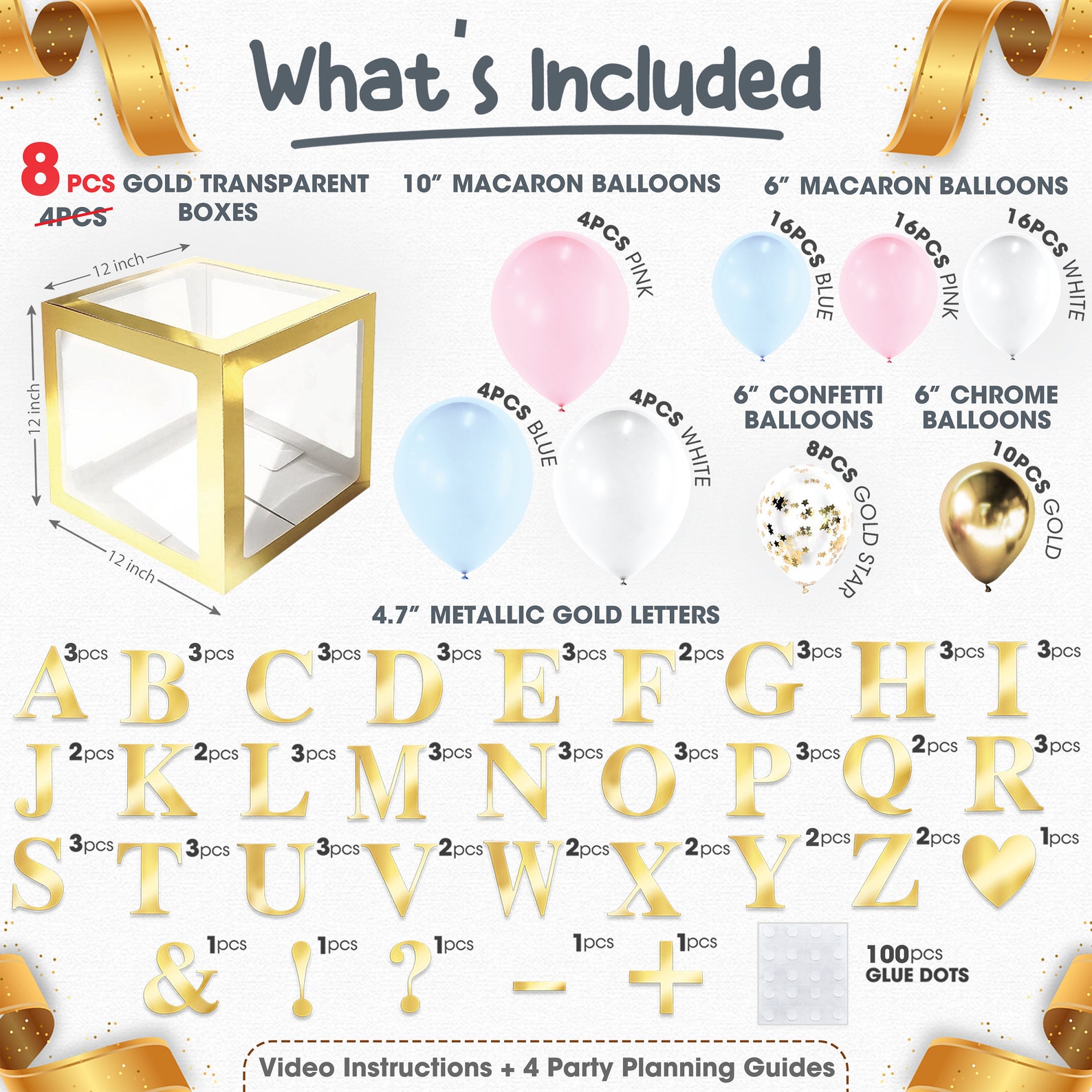 Personalized Custom Gold Letters or Letter Boxes for Gender Etsy