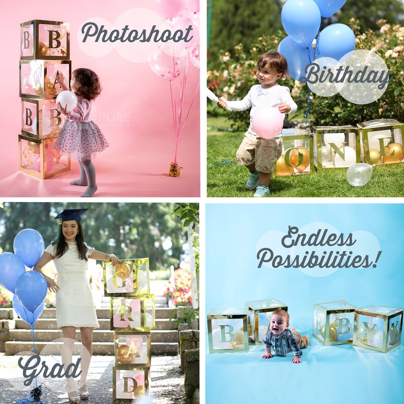 Personalized Custom Gold Letters or Letter Boxes for Gender Etsy