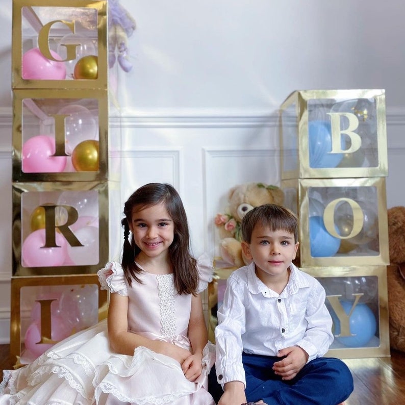 Personalized Custom Gold Letters or Letter Boxes for Gender Etsy