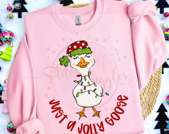 Just a Jolly Goose PNG, digital tshirt design file, PNG, Sublimation