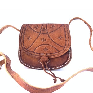 Petit Sac à main en cuir véritable gravé