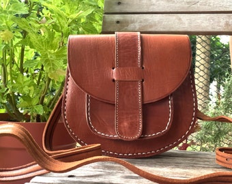 100% genuine full grain leather handbag