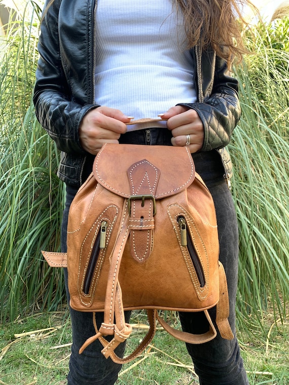 Genuine Leather Backpack Purse with Multi Pockets and Flap Amazon.com: ALTOSY Fashion Leather Backpack for Women with  main image 4
