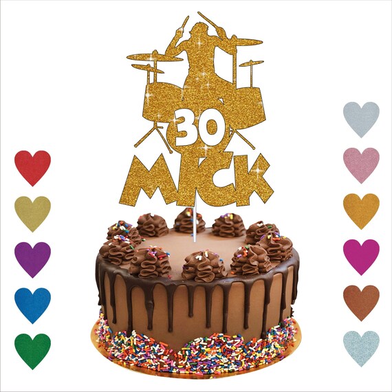 J Birthday Cake Topperdj Theme Birthday Cake Topperdisc Etsy