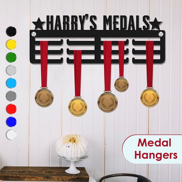 Personalised Medal Hanger Medal Holder Personalised Any Name Holder Display 3mm Thick Acrylic, Bedroom Wall Hanging, Medal Display, Wall Art
