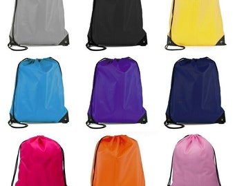 New Drawstring Bag Sports Backpack Gym Sack Swim School PE Kit Shoe Bag Children's Sports Shoe Kids Backpack Outdoor Gym