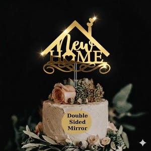 New Home Cake Topper, Housewarming Party Decoration, New Home Cake Topper, New Home Decoration
