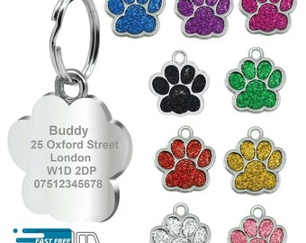 Engraved Dog Tag Name Disc Pet Cat Tags Animal Cat Collar Personalised ID Tags Custom ID Tag