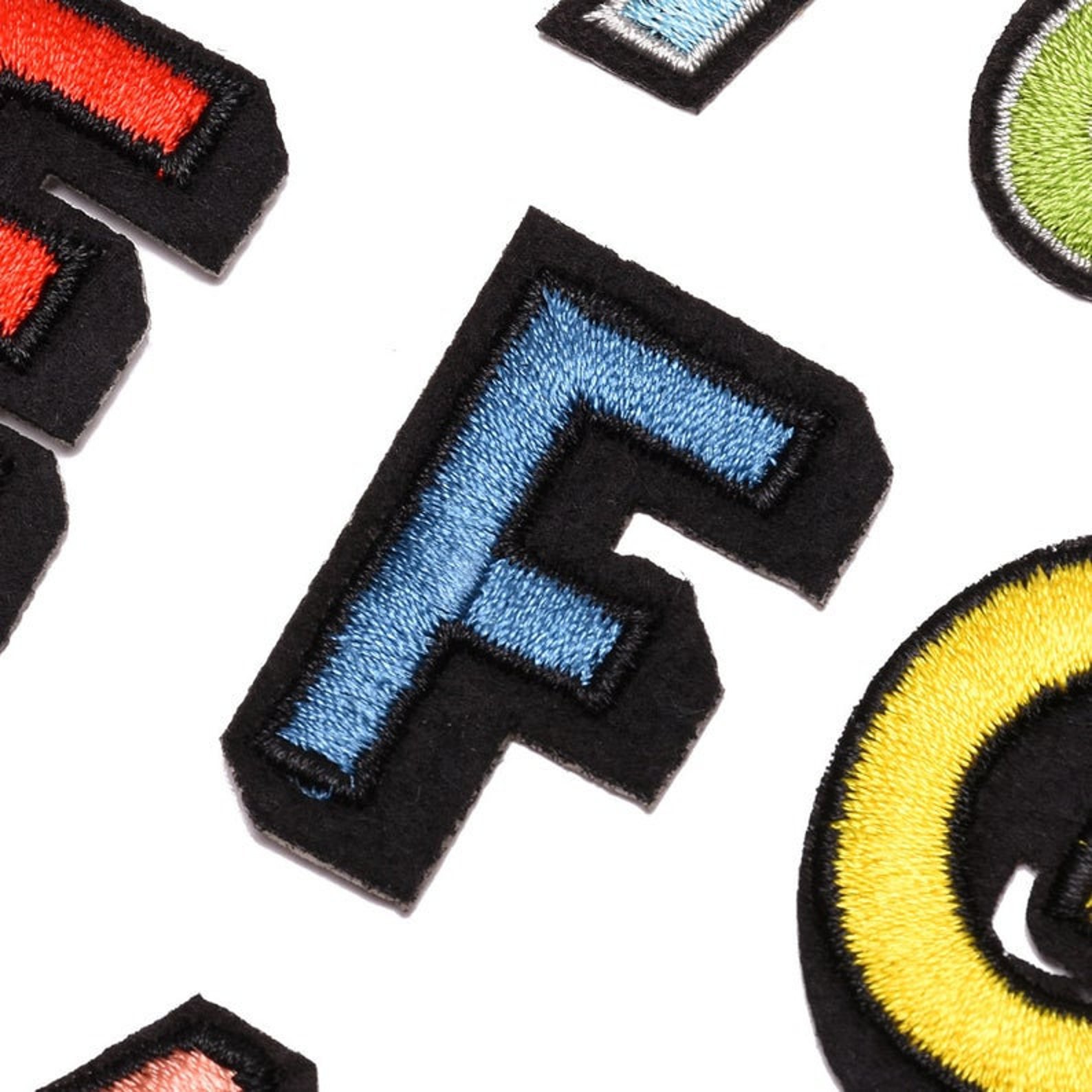 Multicoloured Embroidered Letter Patches Sew on / Iron on Etsy UK