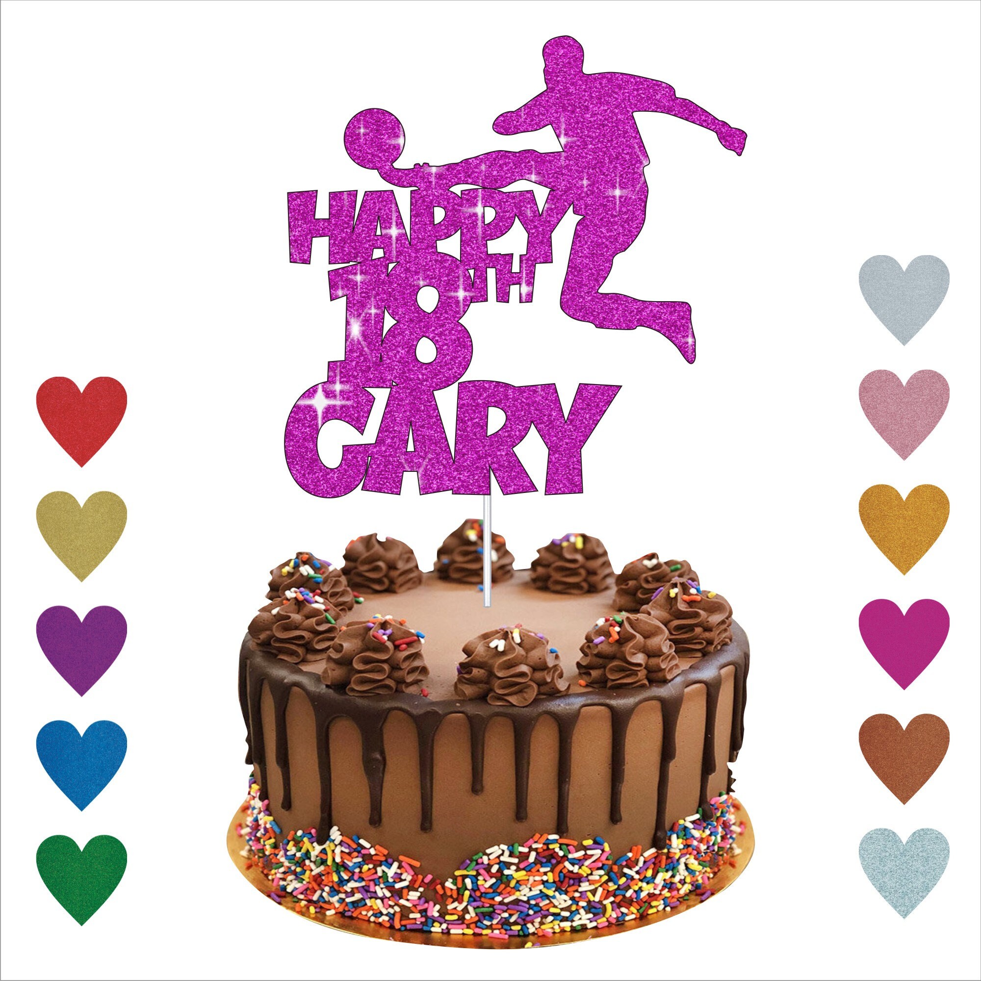 Football Cake Topper Sports Cake Topper for Sports Lover Etsy UK