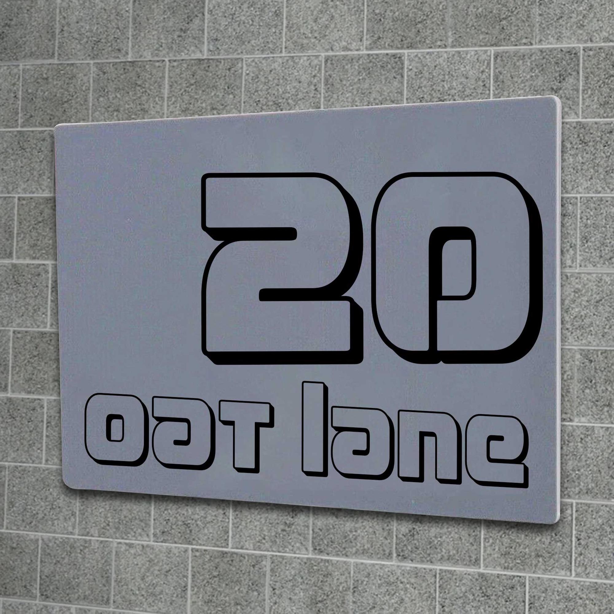 Custom Acrylic House Number Plaque – Personalized Address Sign With Adhesive Backing, Modern Design For Homes & Offices
