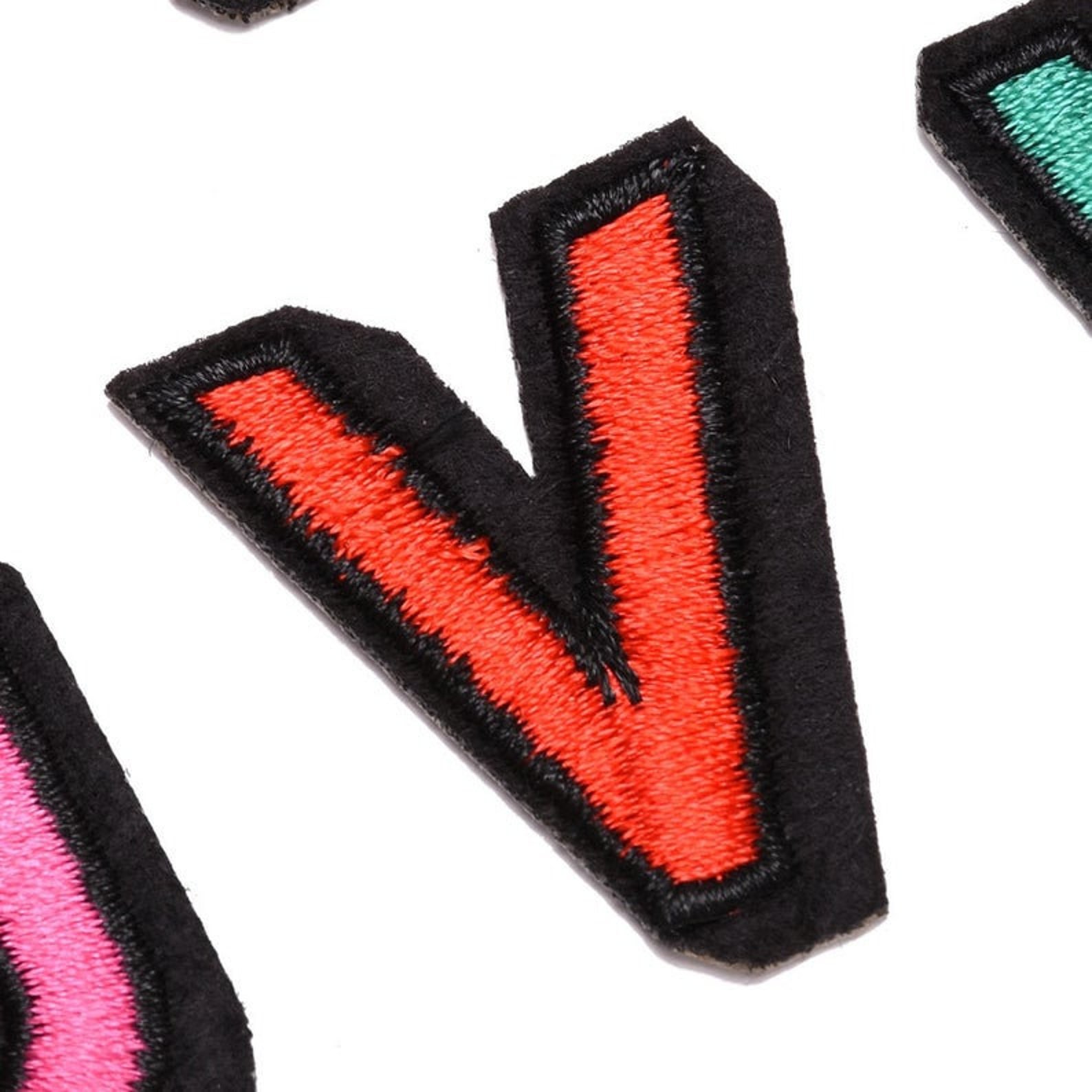 Multicoloured Embroidered Letter Patches Sew on / Iron on Etsy UK