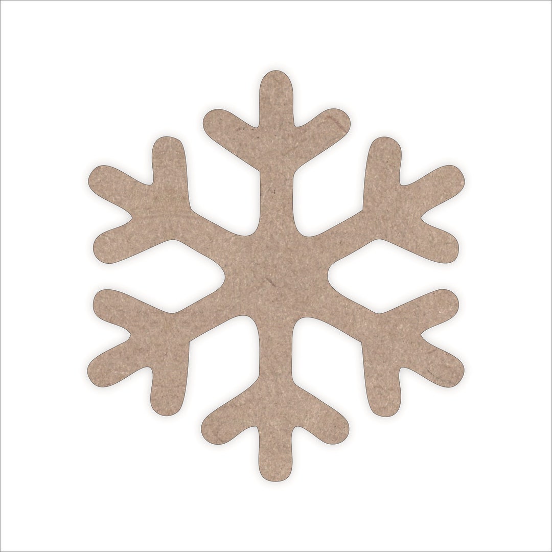 Laser Cut Wood Snowflake Christmas Tree Ornaments Wooden Etsy