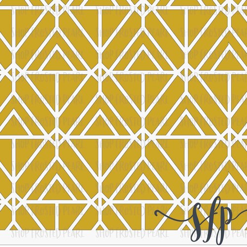 Geometric Art Deco Stencil Etsy