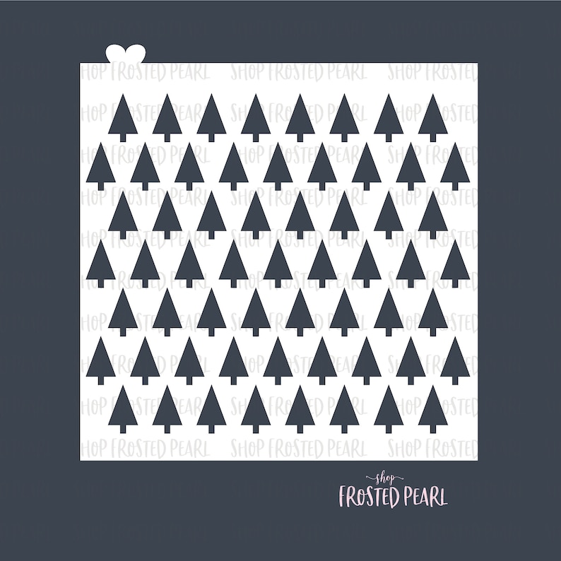 Modern Christmas Tree Pattern | Cookie Stencil Modern Christmas Tree Pattern | Cookie Stencil