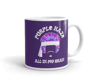 Jimi Hendrix "Purple Haze" Lyrics - Purple Glossy Coffee Mug - 11oz or 15oz (FREE SHIPPING)