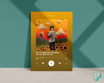 Spotify Song Glass Tyler The Creator Etsy Spotify Song Glass Tyler The Creator Etsy