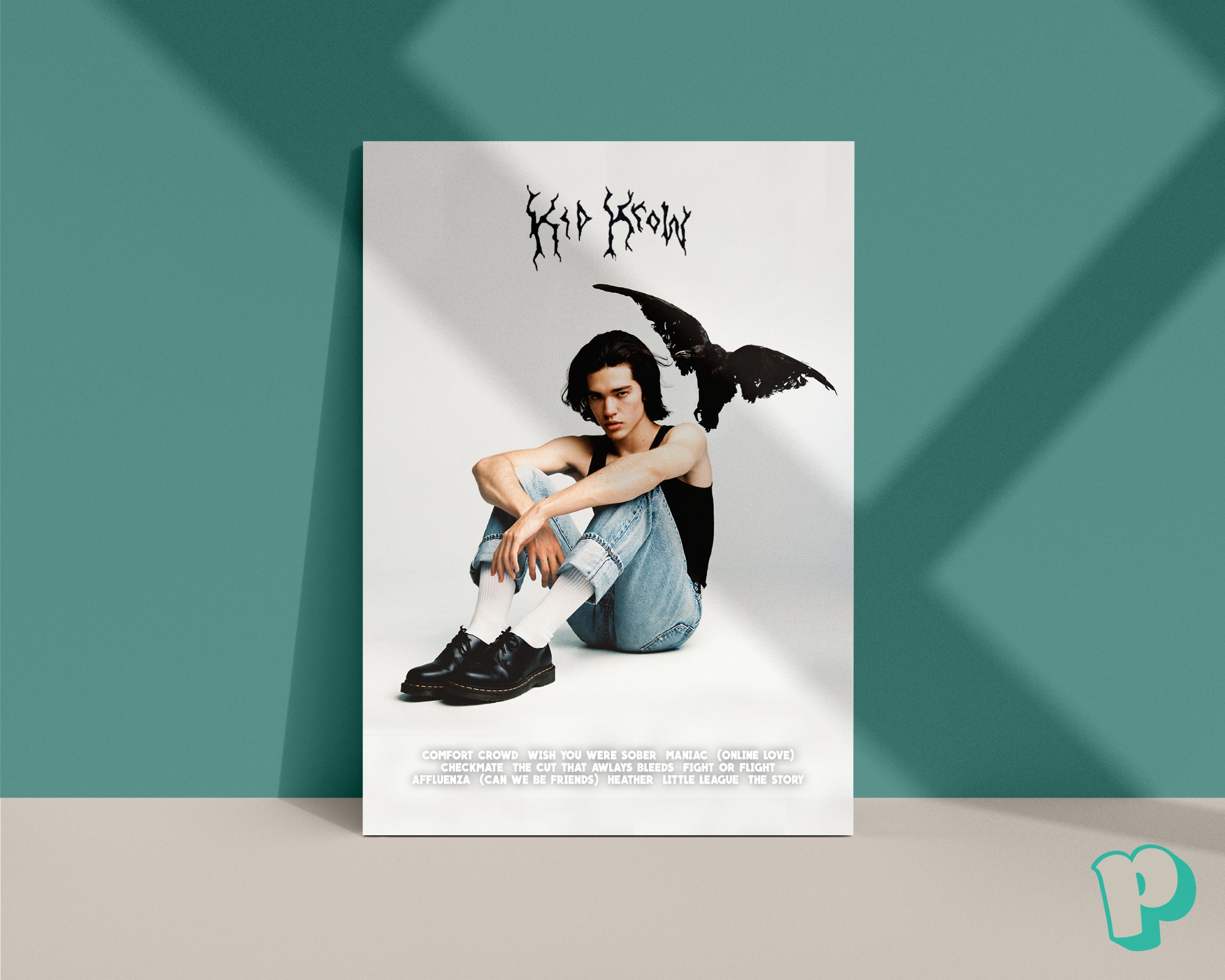 Kid Krow Album Poster Print minimalist personalised Etsy