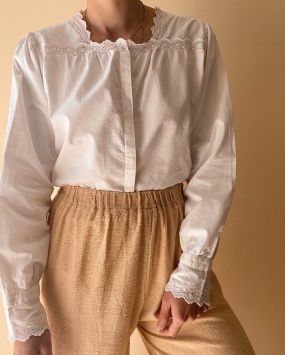 Vintage Antique White Blouse