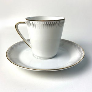 Antique Selb Bavaria L.H.S Teacup & Saucer | Porcelain | Paul Muller | Made in Germany | 50s | 60s | Vintage Kitchen | Bavaria Porcelain