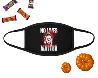 No Lives Matter Halloween Face Mask, Michael Myers Mask, Halloween Mask, Blood Splatter Mask, Halloween Horror Mask, Scary Mask, Creepy Mask