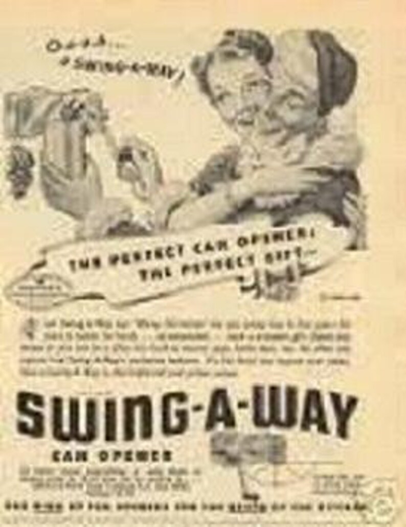 Vintage Swing A Way MADE IN USA Can Opener Repair Kit Etsy