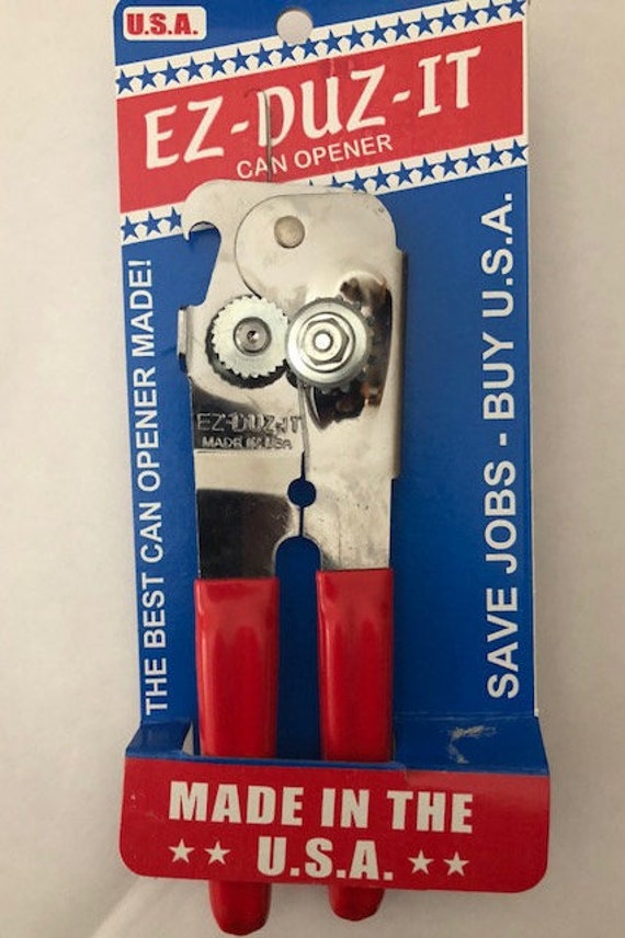 Ez Duz It Can Opener Red Handle American Made Etsy
