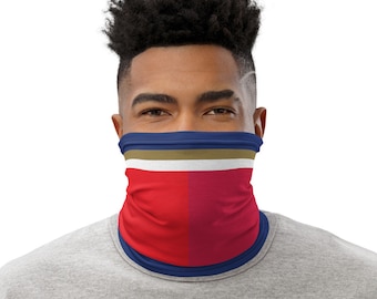 Arsenal 1 Neck Gaiter - osłona twarzy, opaska na głowę, opaska na nadgarstek, ocieplacz na szyję, bandana. Można prać i używać ponownie (Unisex)