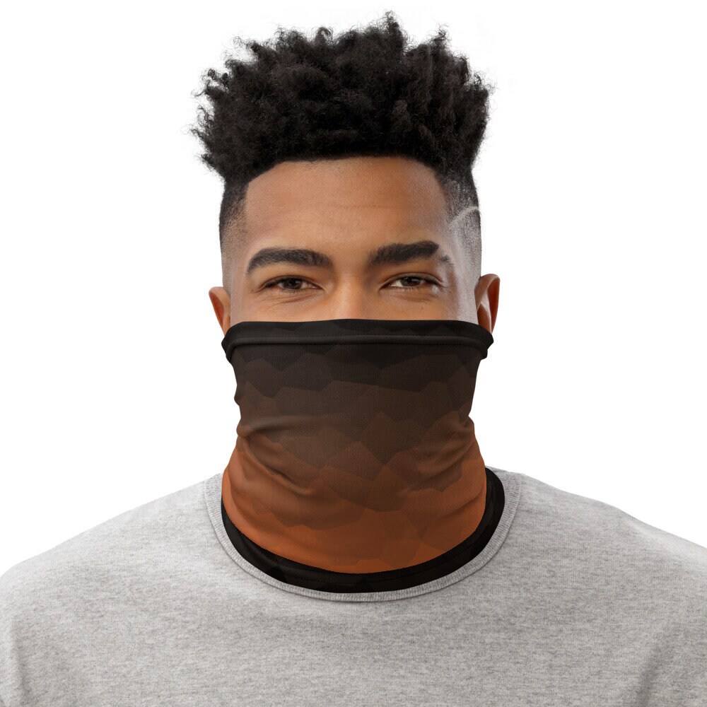 Neon Orange Neck Gaiter - Face Shield, Headband, Wristband