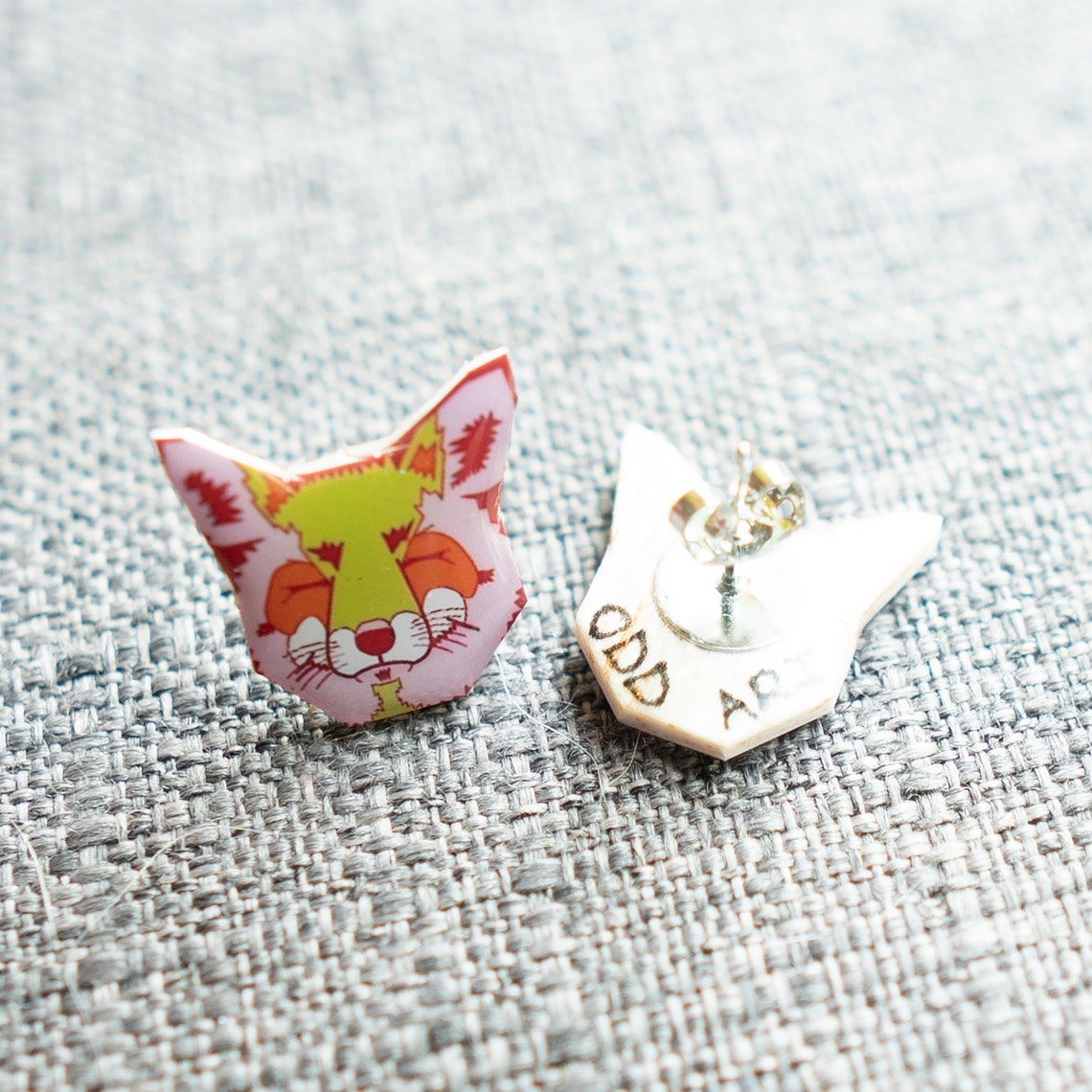 Fox Earrings Etsy
