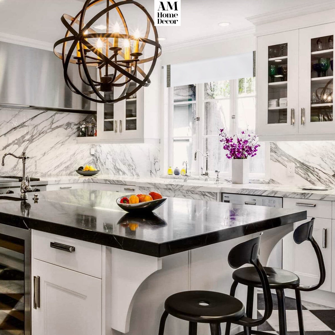 Greek Key Curtain / Solid White Valance With Black and Golden Etsy