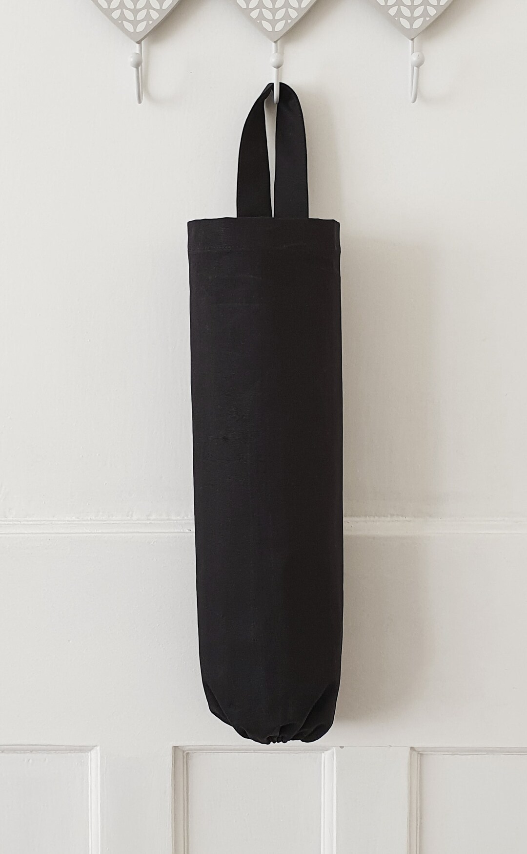 Large Plastic Bag Holder / Black / Plastic Bag Dispenser / Etsy