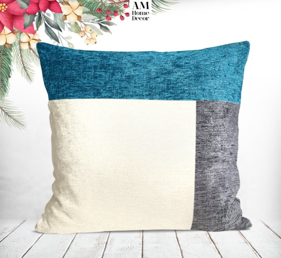 Teal and cream cushions cheap