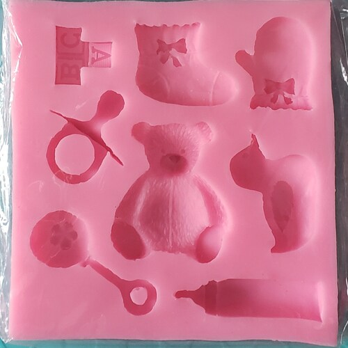 Soap Mold Baby in a Shell Silicone Mold Silicone Mould Soap Etsy