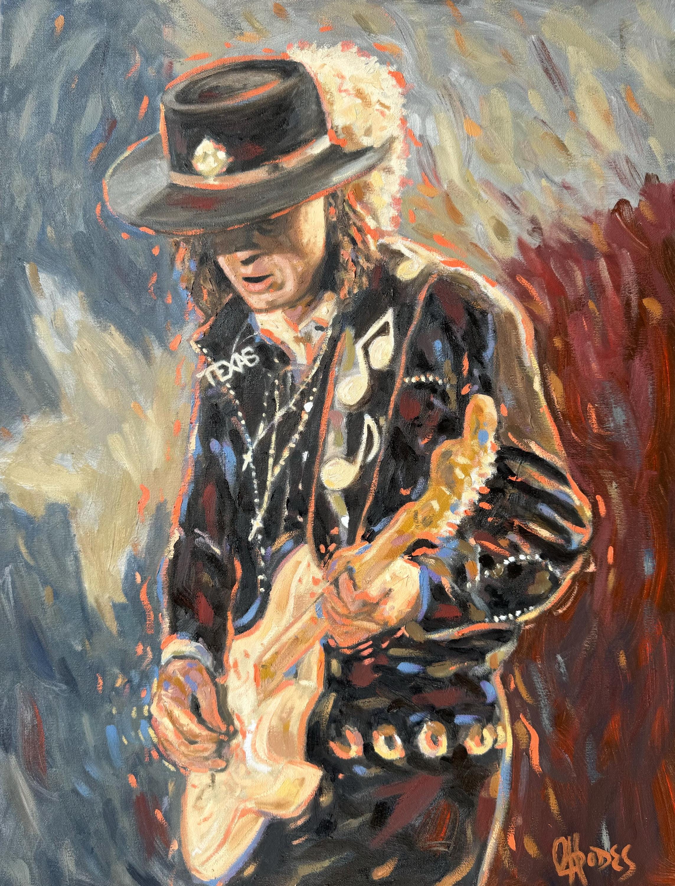 Stevie Ray Vaughan Painting - Etsy